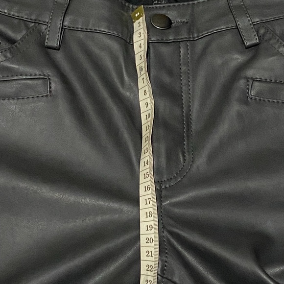 SPORTSGIRL Womens Size XS Dark Grey Faux Leather Look Biker Skinny Pants - Picture 14 of 14